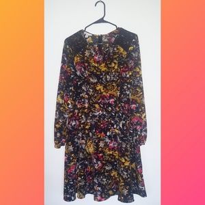 Long Sleeved Patterned Dress